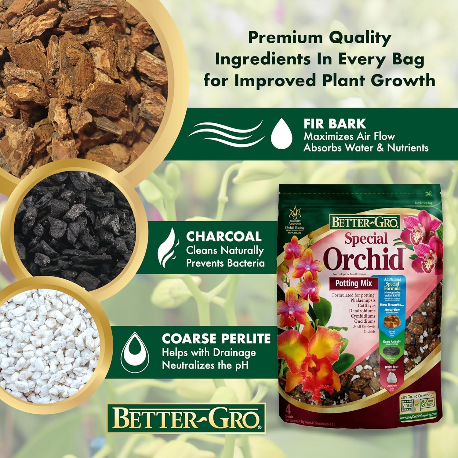 Orchid Bark Potting Mix – 4 Quarts for Thriving Orchid Growth