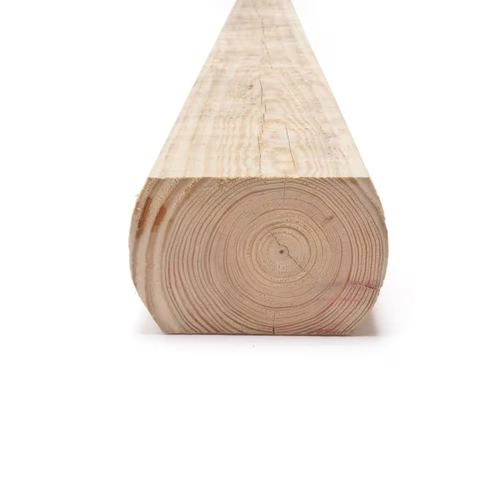 3 In. X 5 In. X 8 Ft. Pressure-Treated Pine Landscape Wood Timber