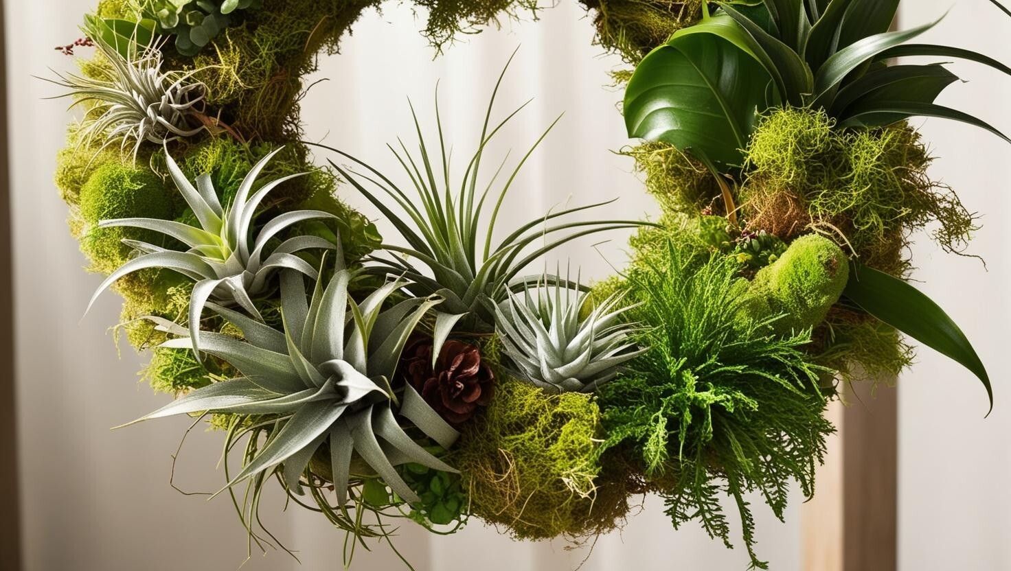 1LB/GAL Fresh Live Flowering SPANISH MOSS from Florida- Tillandsia AIR PLANT