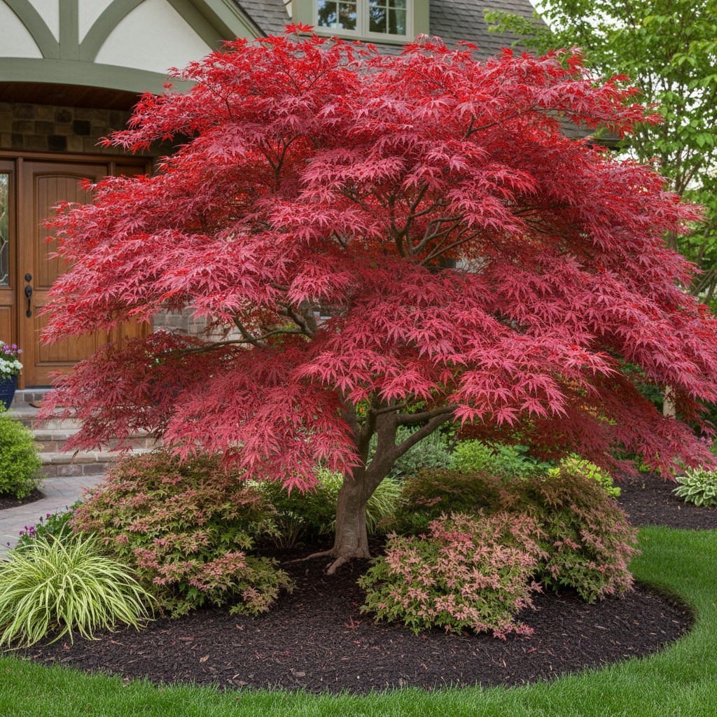 30 Japanese Maple Tree Seeds – Red Acer Palmatum for Garden Planting