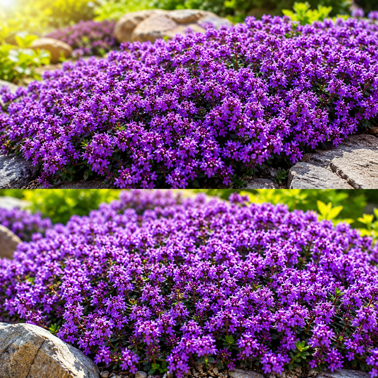 CREEPING THYME 4000 SEEDS PURPLE GROUNDCOVER LAWN HERB DROUGHT ARID PERENNIAL US