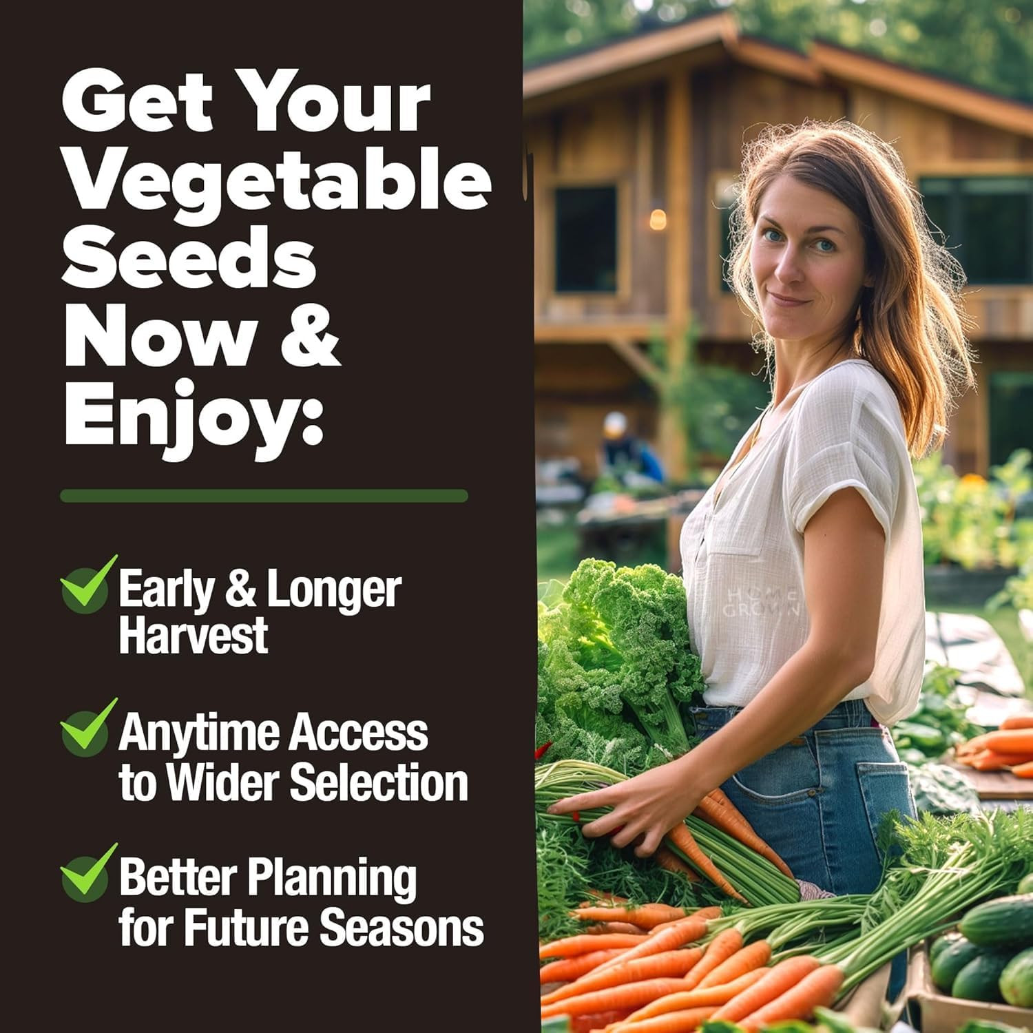 10 Variety Survival Seed Vault 5,700+ USA Grown Heirloom Non-Gmo Vegetable Seeds