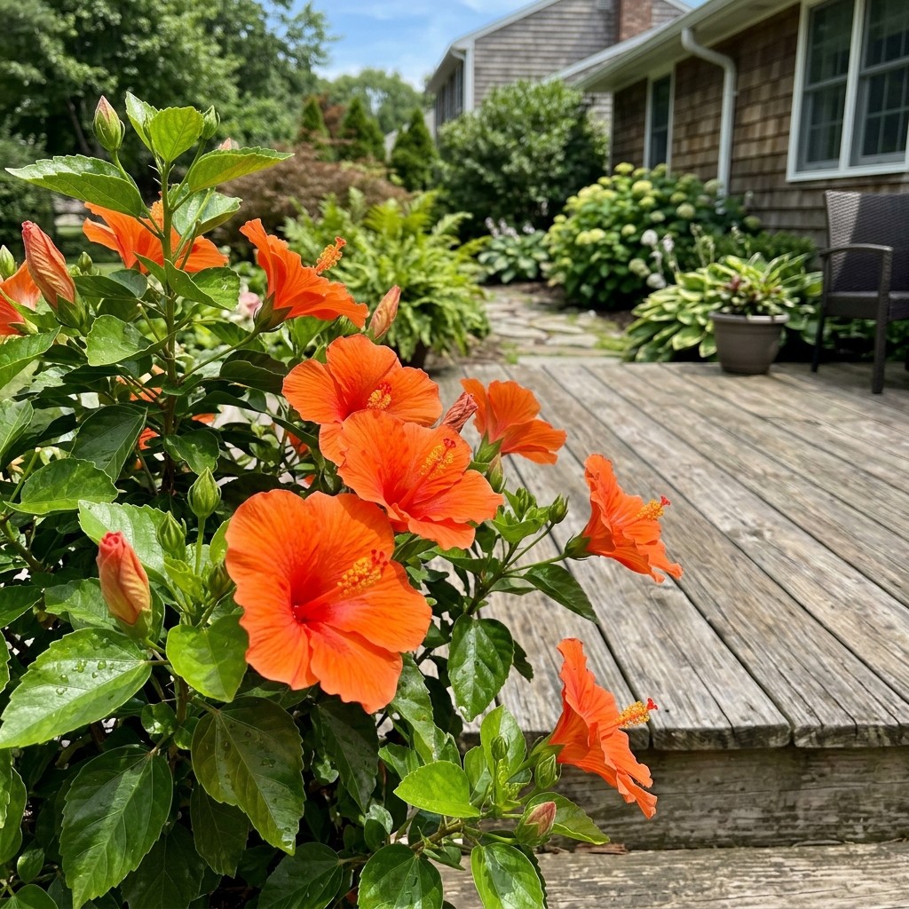 100 Count Tropical Orange Hibiscus Seeds – Non-GMO Heirloom Seeds, Outdoor