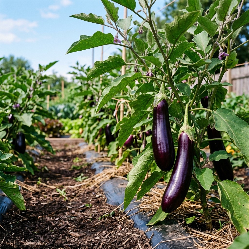 500 Pcs Eggplant Seeds Annual Vegetable Plant Seeds for Garden Farm Planting