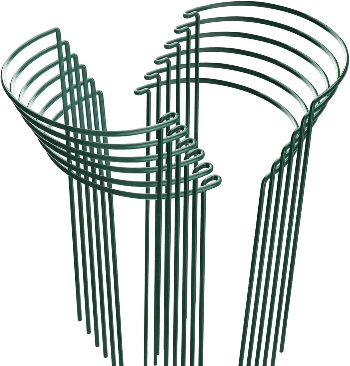 Versatile 12-Pack Plant Stakes – Sturdy Iron Garden Support for Potted Plants
