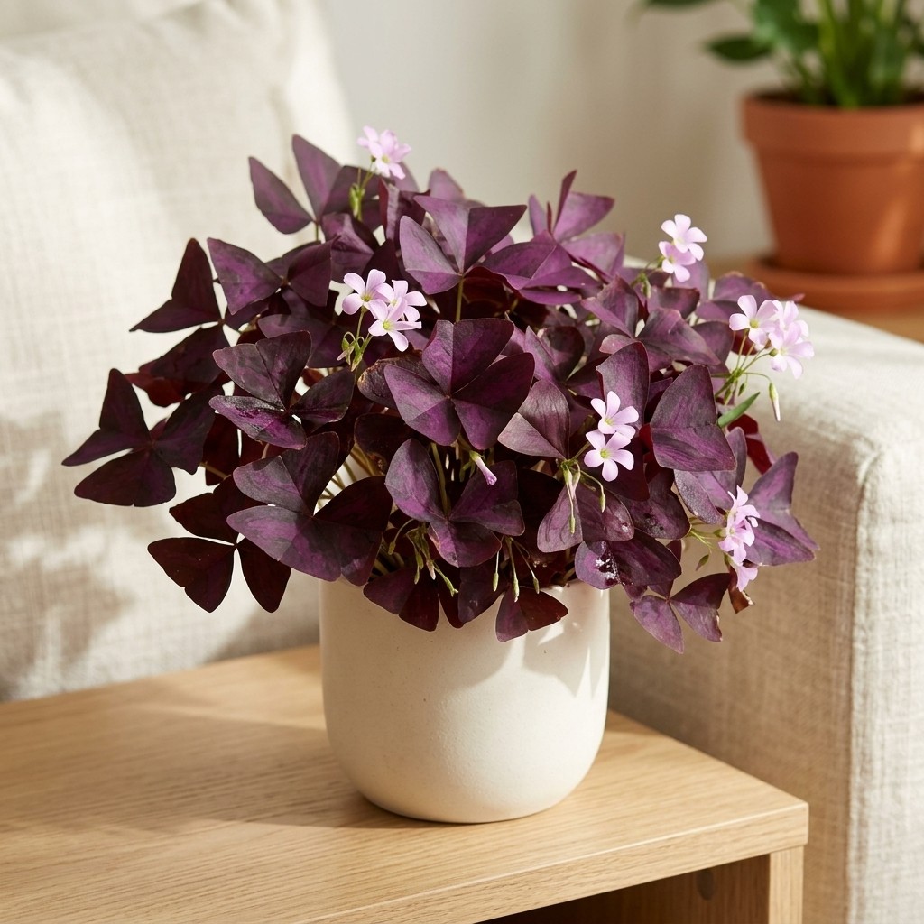 30 Pcs Purple Shamrock Oxalis Seeds Ornamental Foliage Seeds for Balcony Potting