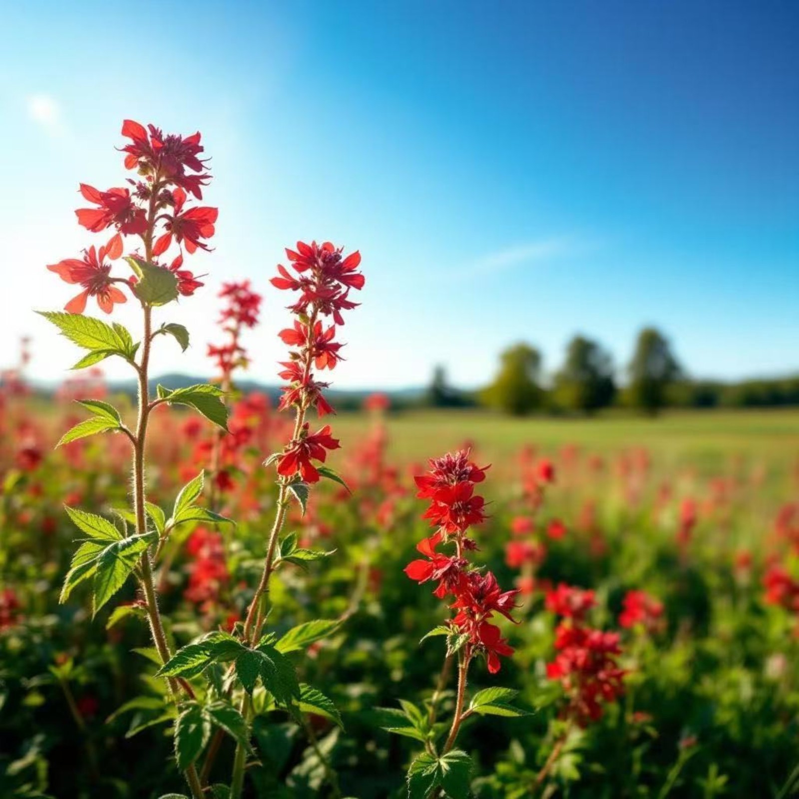 1000 Red Bee Balm Seeds Monarda – Fiery Perennial Flower for Hummingbirds
