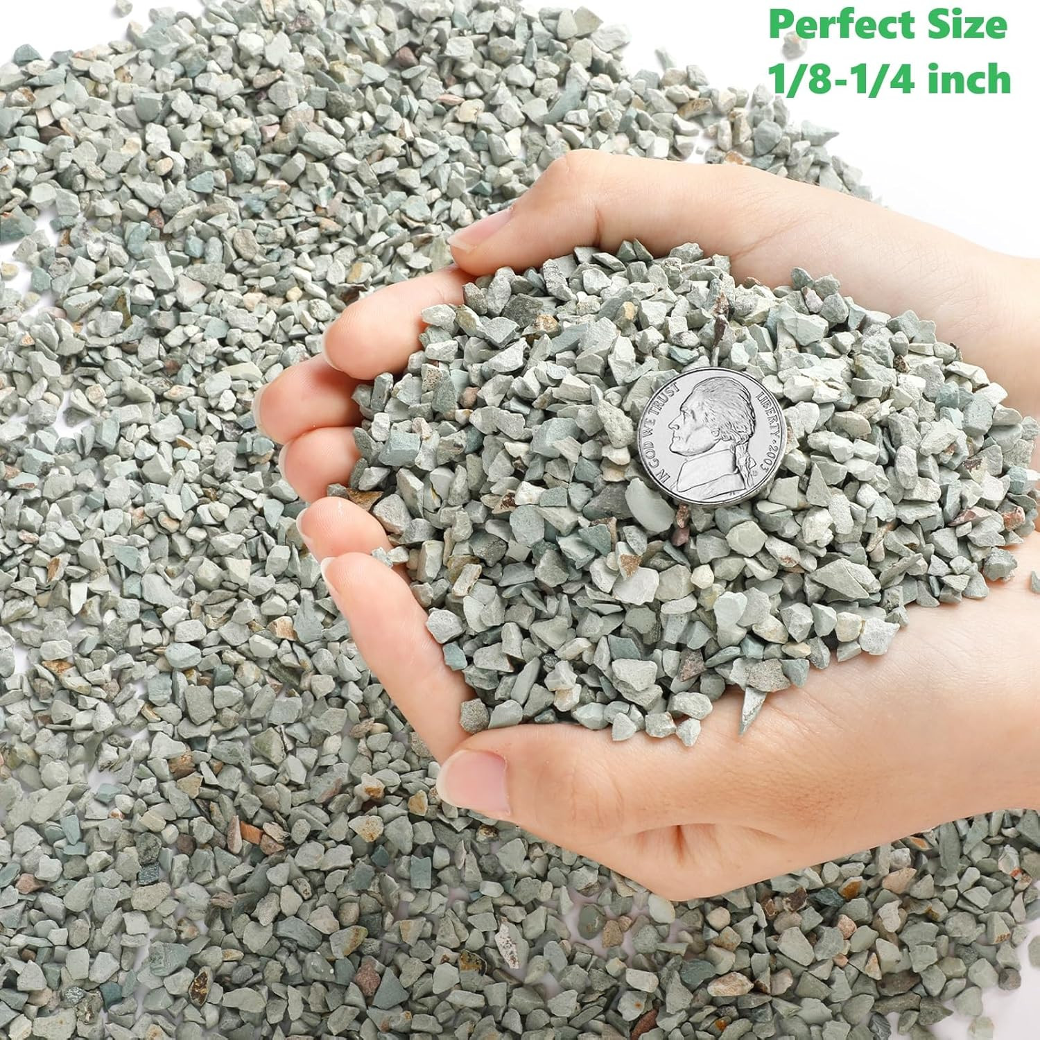 2Lb Succulents and Cactus Green Zeolite, Décor & Additive Rocks, Natural Decorat