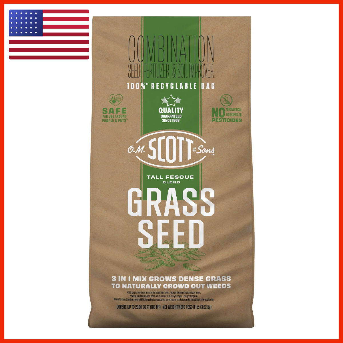 Scotts O.M. Scott And Sons Tall Fescue Blend – And Soil