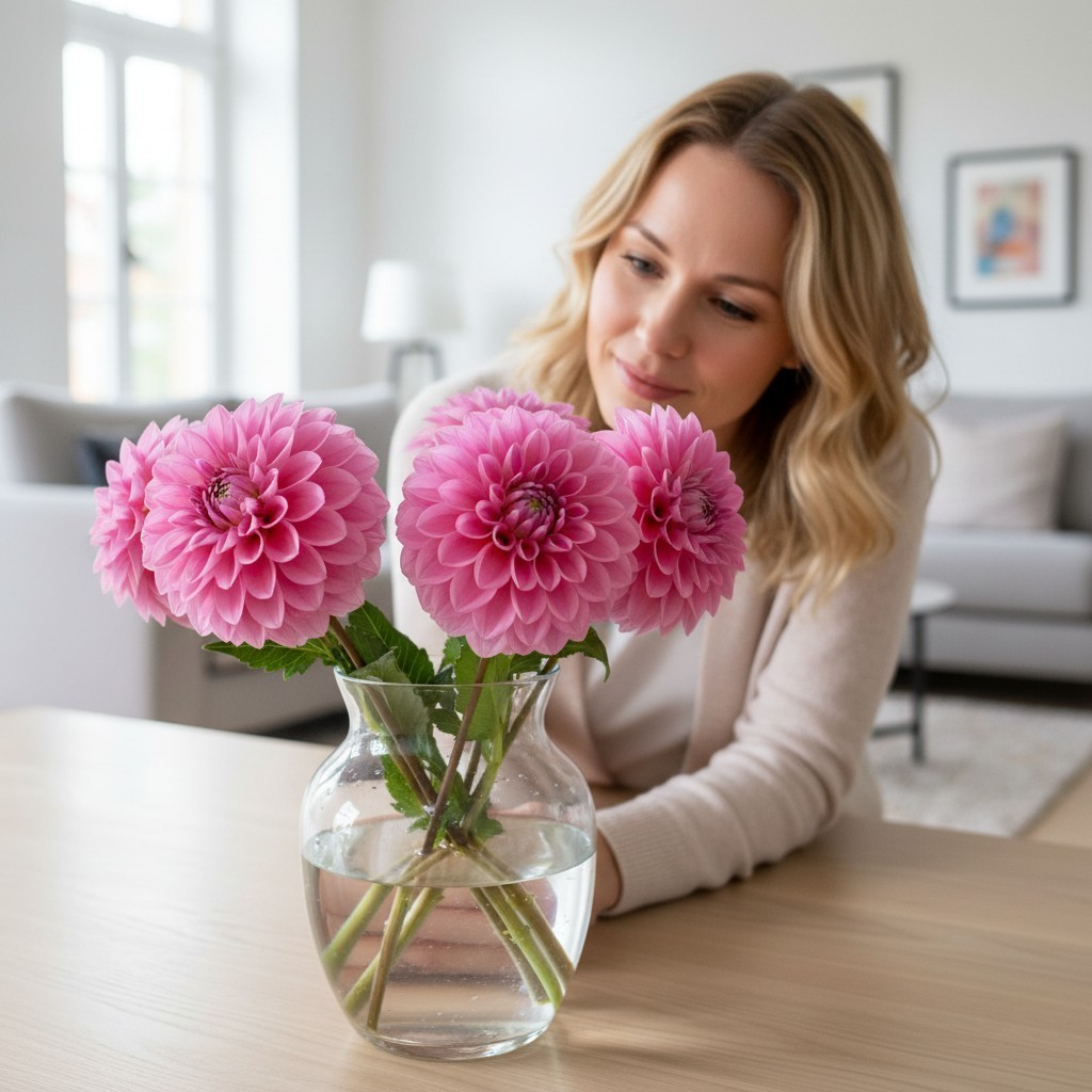 50 Pink Ball Dahlia Seeds – Large Round Blooms for Garden Beds
