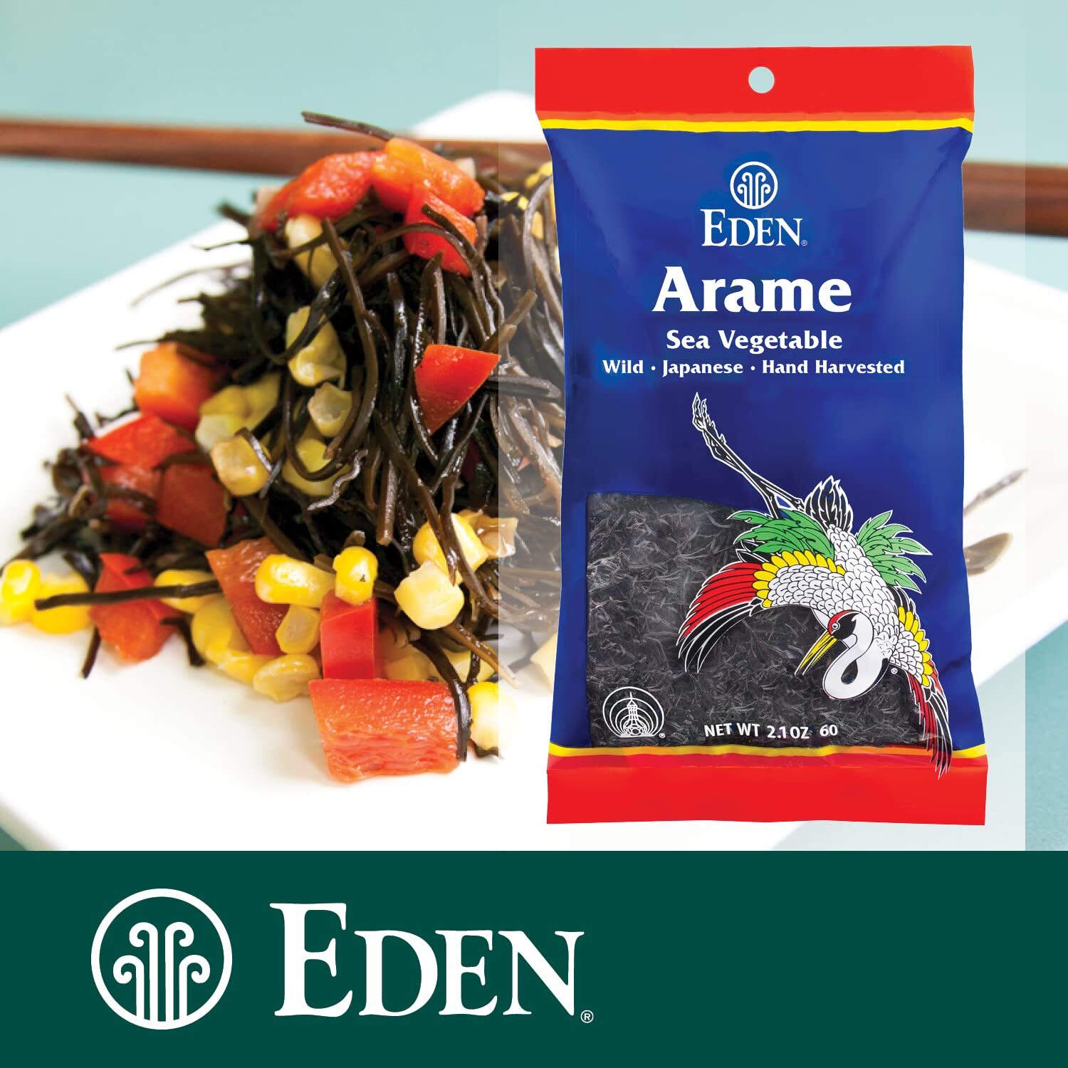 Eden Arame Seaweed 21 Ounce Vegan Dry Sea Vegetable from Japan Gluten Free