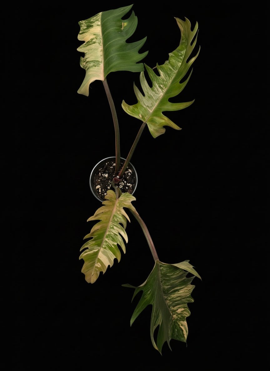 Variegated Philodendron Caramel Marble. 6inch pot. US Seller.