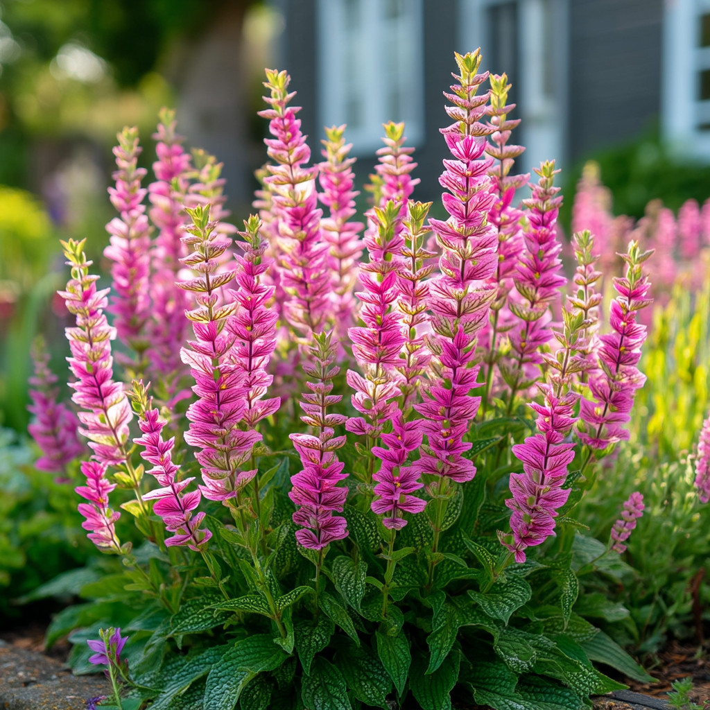 Pink Sundae Salvia 50 Seeds | Soft Pink Flower Spikes