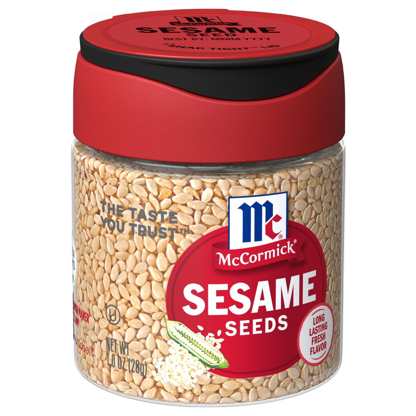 Sesame Seeds 1 oz – Pack of 6, Natural Flavor Enhancer, Cooking & Baking Essenti