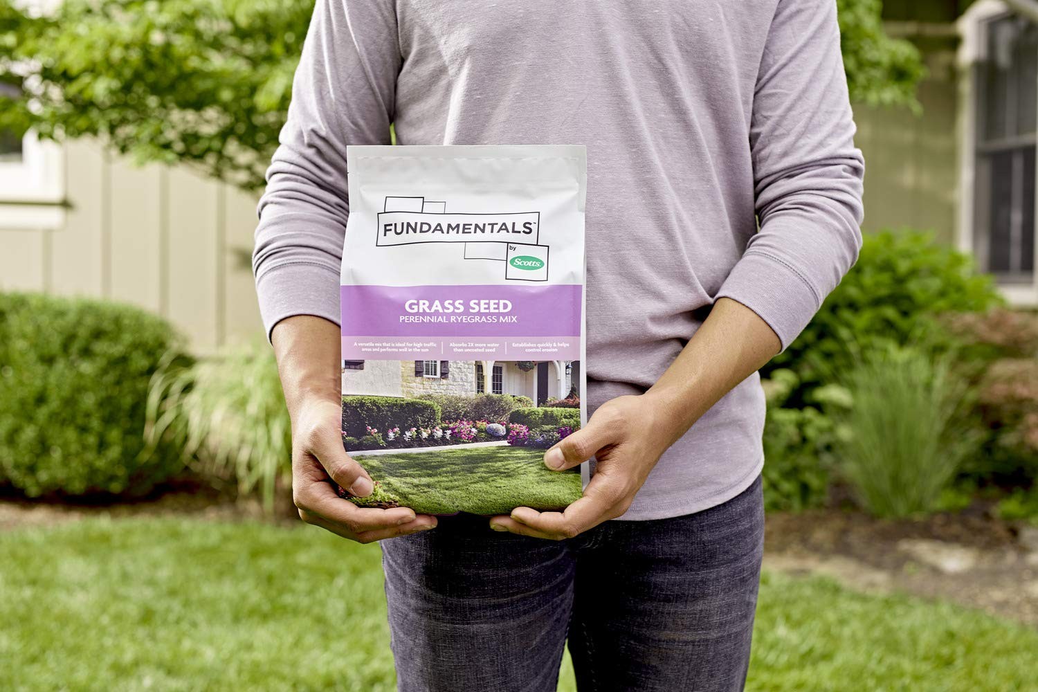 Fundamentals By Scotts Grass Seed Perennial Ryegrass Mix Ideal For Sunny High