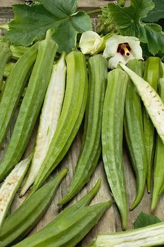 100+ LOUISIANA LONGHORN COWHORN OKRA SEEDS – Heirloom — NON GMO — FRESH