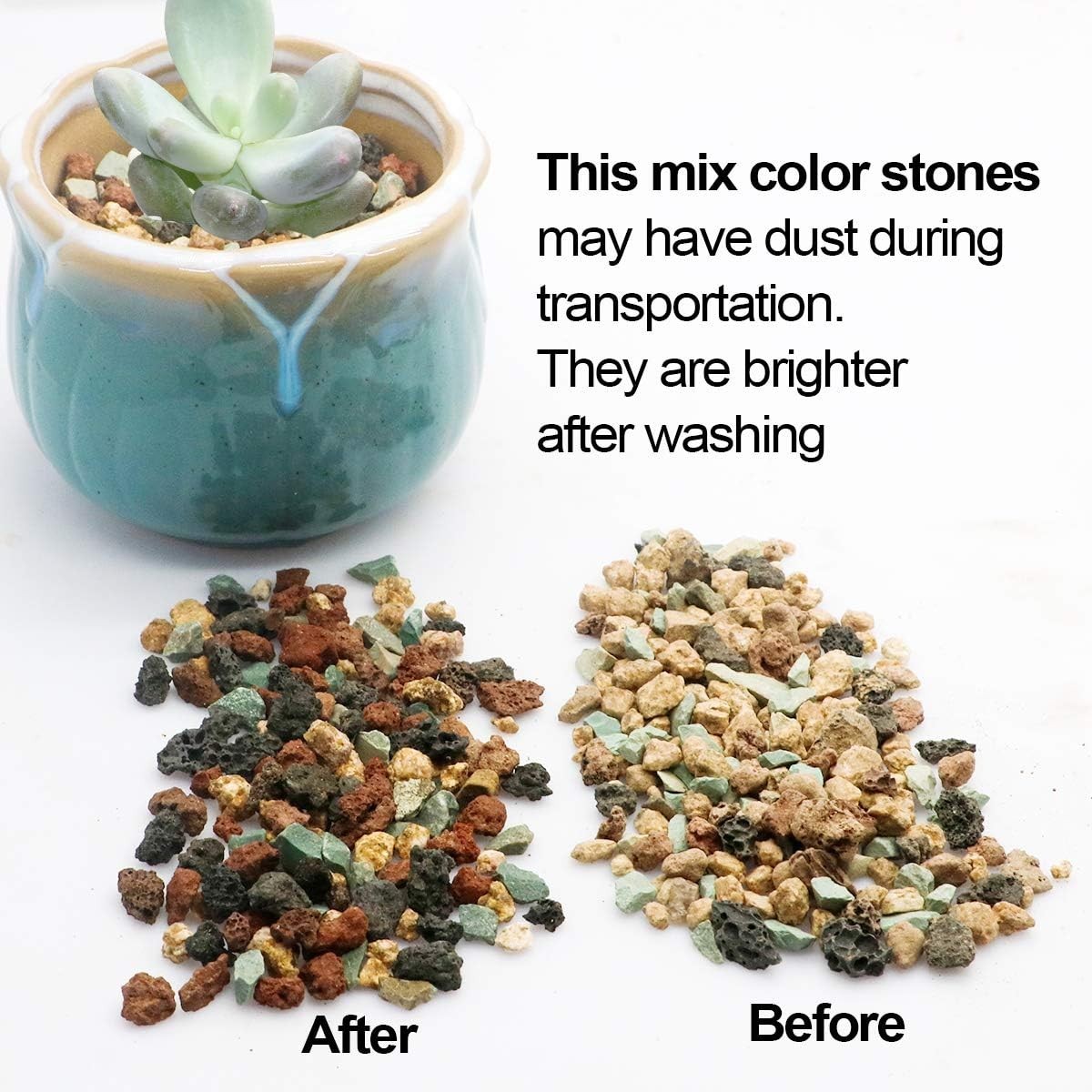2.2lb Multi-Color Gritty Mix – Plant Drainage Solution for Succulents & Cacti