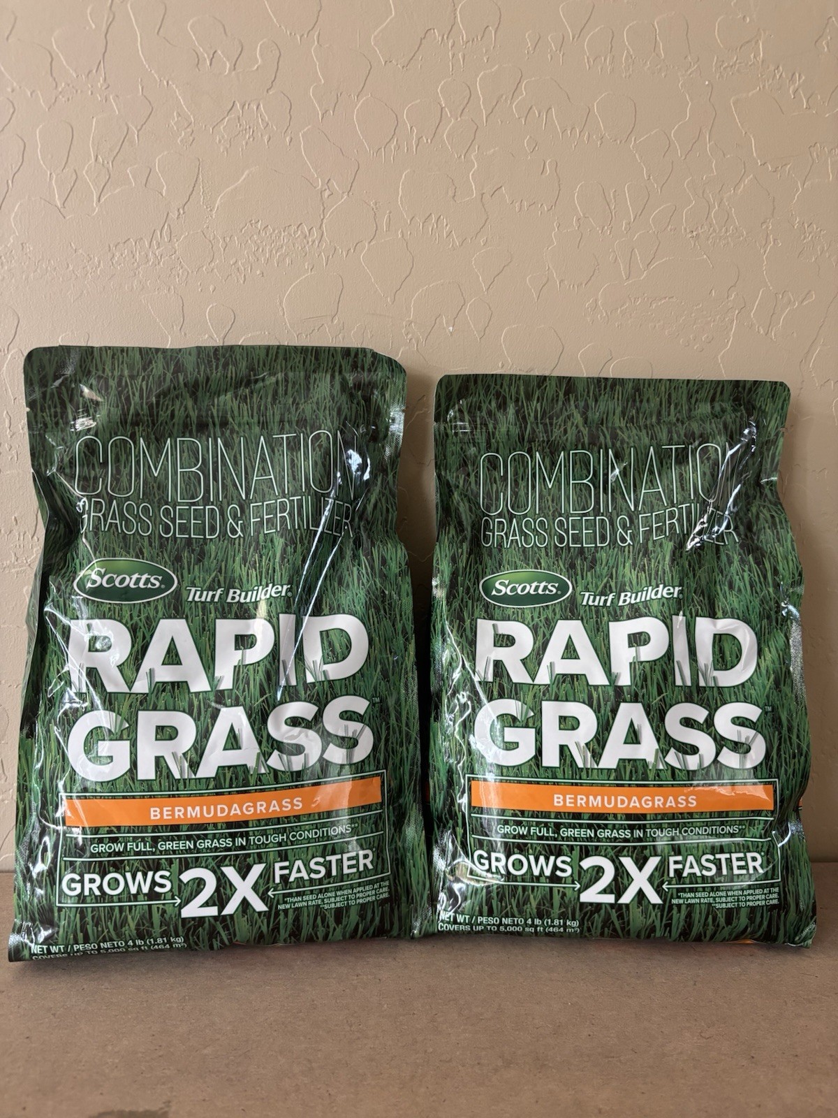 Scotts Turf Builder Grass 4 Lb. Bermudagrass Seed & Fertilizer – 2 Pack