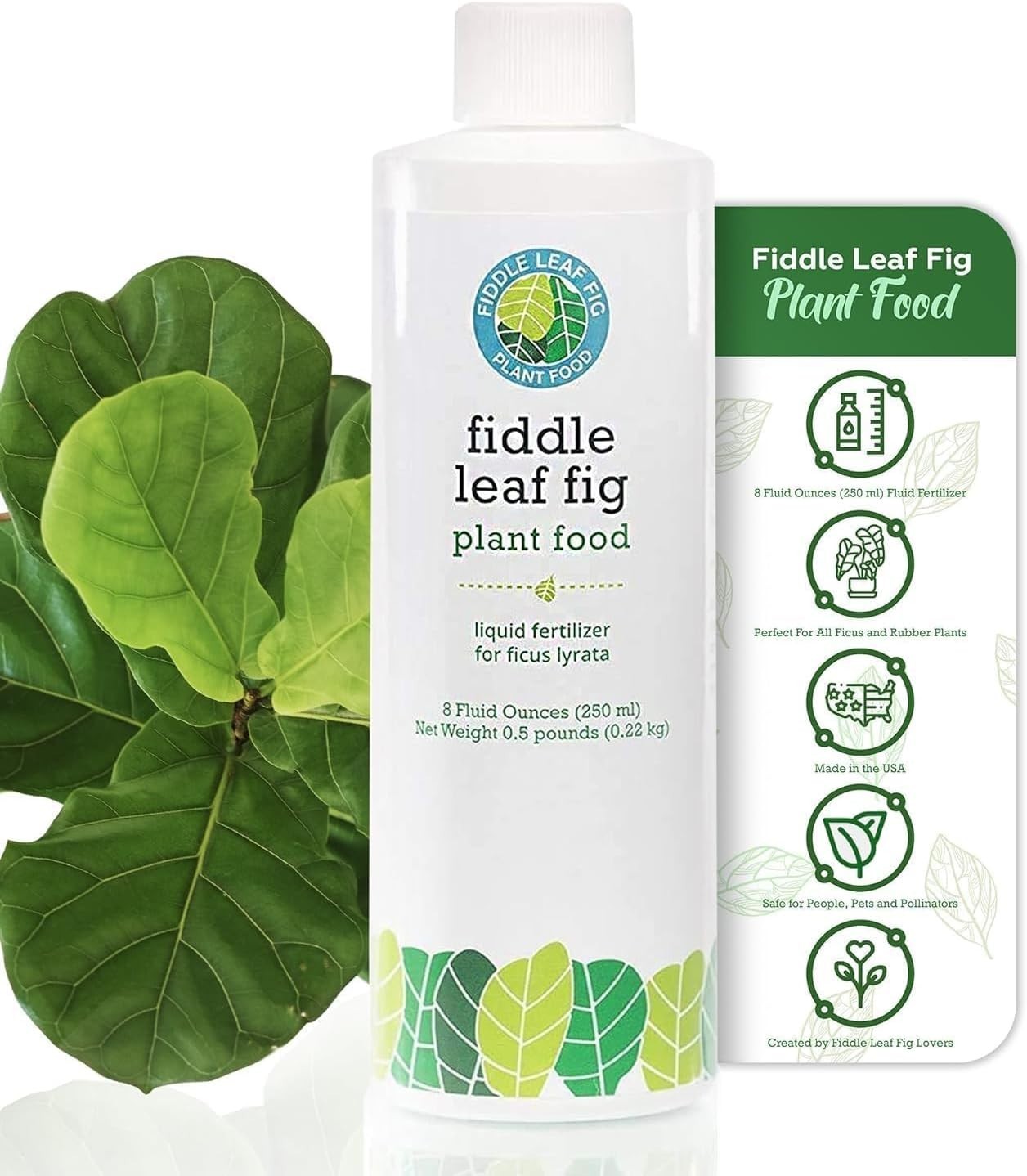 3-1-2 NPK Liquid Fertilizer for Vibrant Fiddle Leaf Figs – 8 oz Care Solution