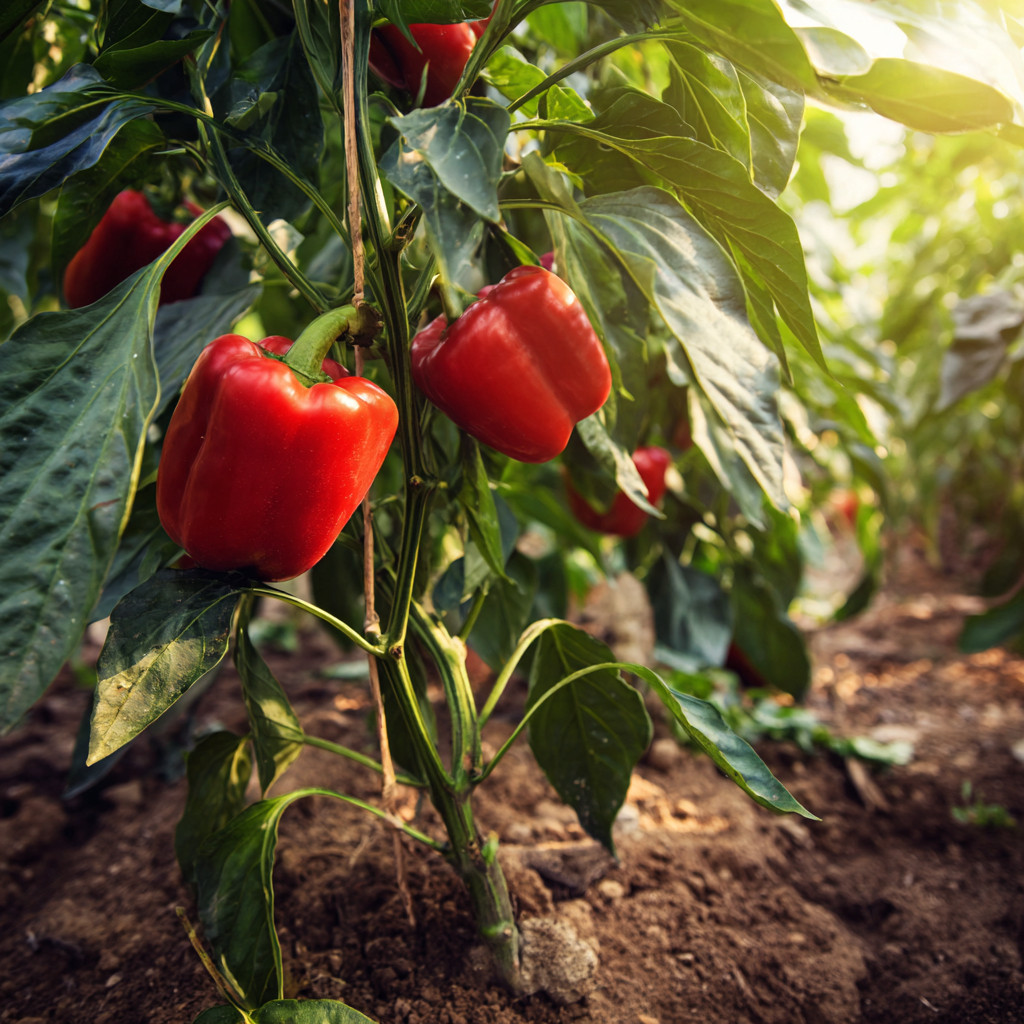 Big Red Sweet Bell Pepper – 25 Seeds | Juicy, Flavorful Peppers