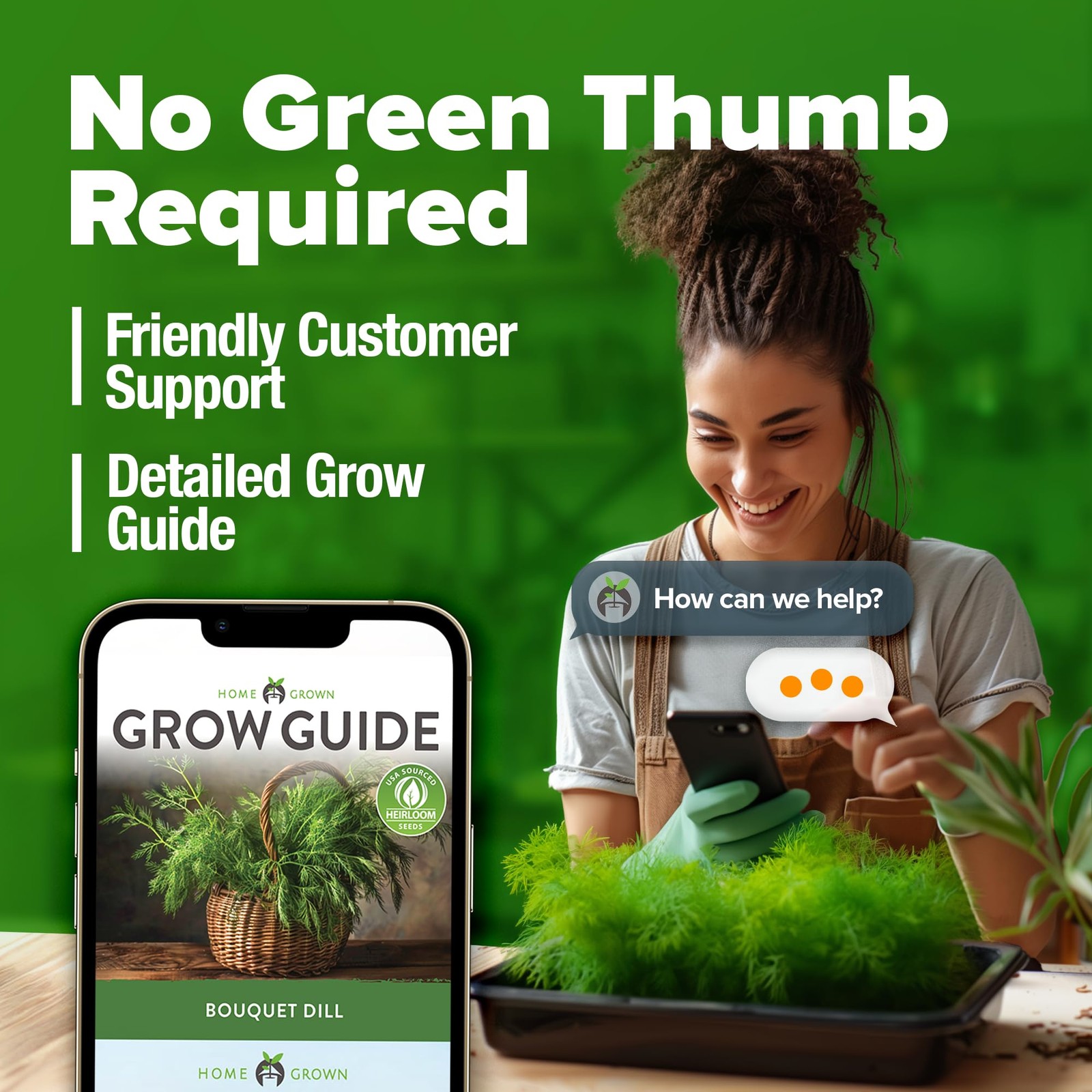 HOME GROWN Dill Seeds 2 Pack Anethum Graveolens 2028 NonGMO Heirloom Herb Se…