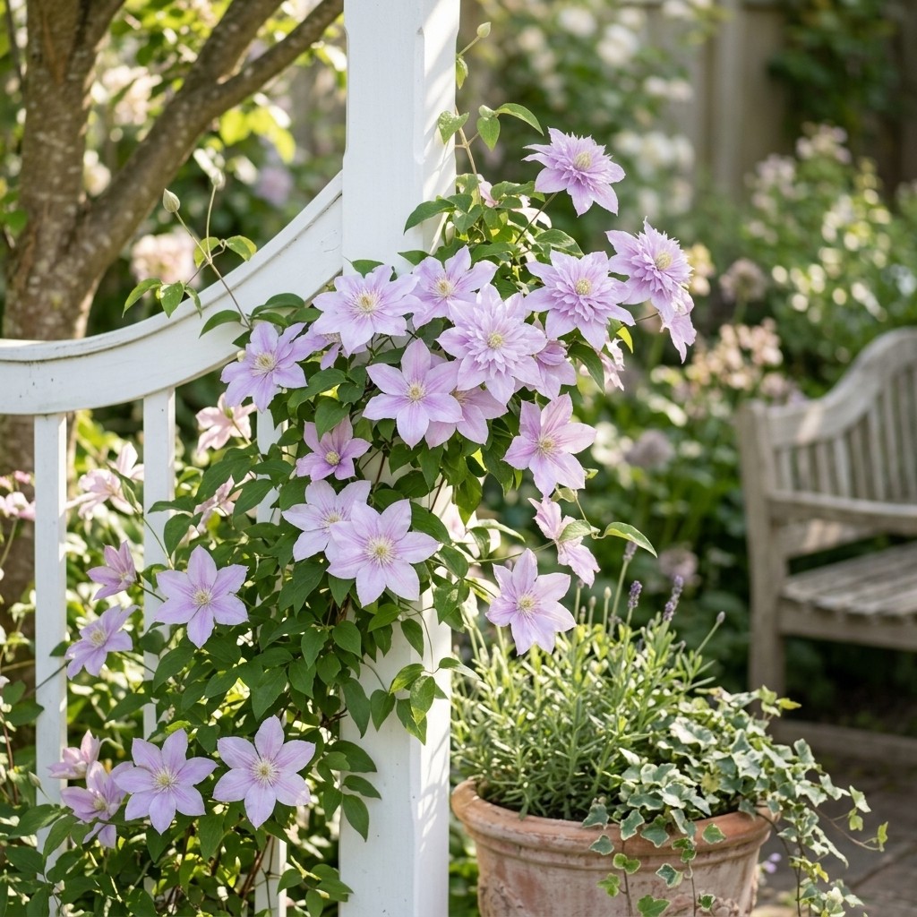 300 Pcs Ornamental Clematis Seeds Climbing Perennial Flower for Balcony Trellis