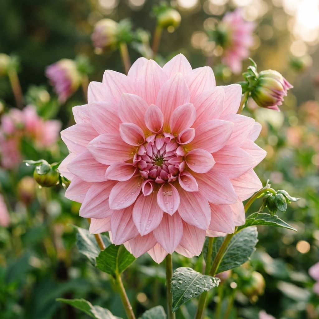 50 Pink Dahlia Seeds for Planting – Elegant Pastel Blooms