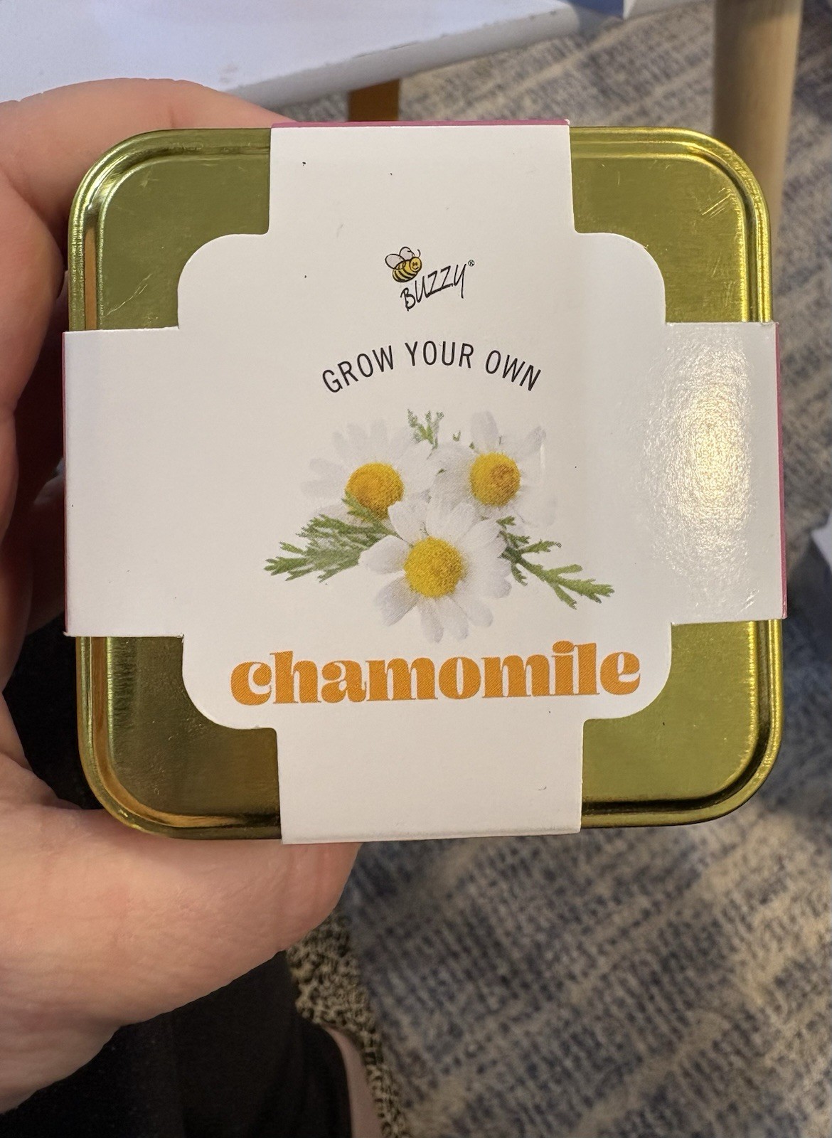 Indoor Herb Garden Gift Set— Cilantro Lemon, Basil + Chamomile Grow Tin