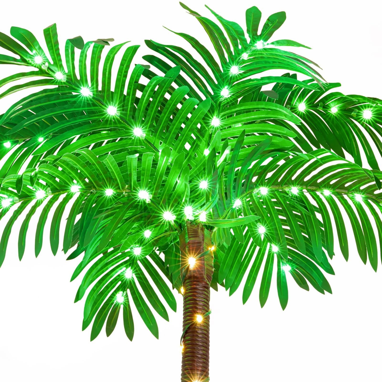 7FT Palm Trees for Outside Patio, Christmas Palm Trees Decor, Waterproof＆
