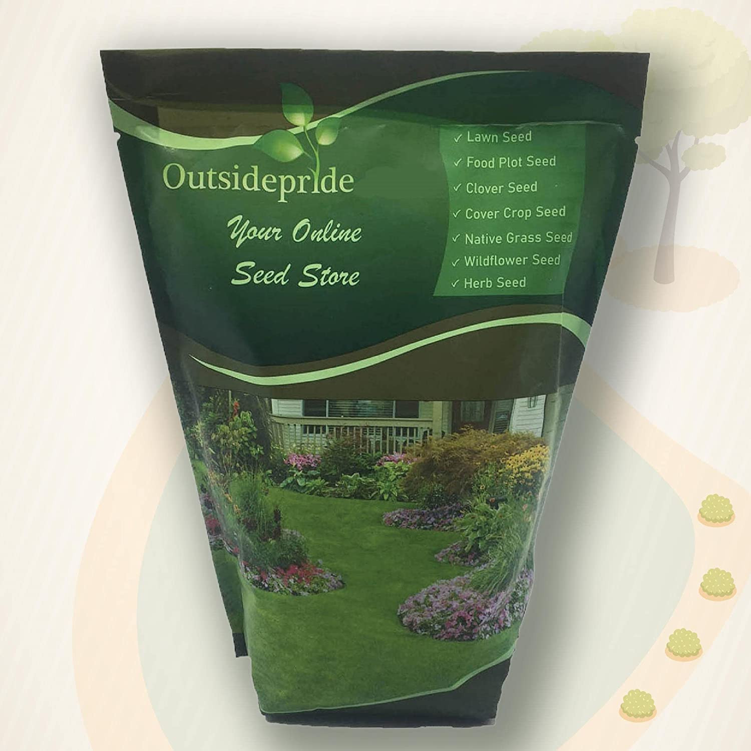 Outsidepride White Dutch Clover Seed 2 lb – Nitrocoated, Lawn Alternative, Cover