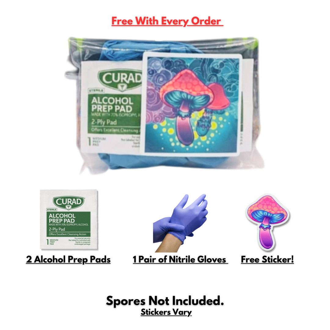 2 All-in-One Mushroom Growing Bags – Kit Dung Loving Grow Substrate & Rye Grain