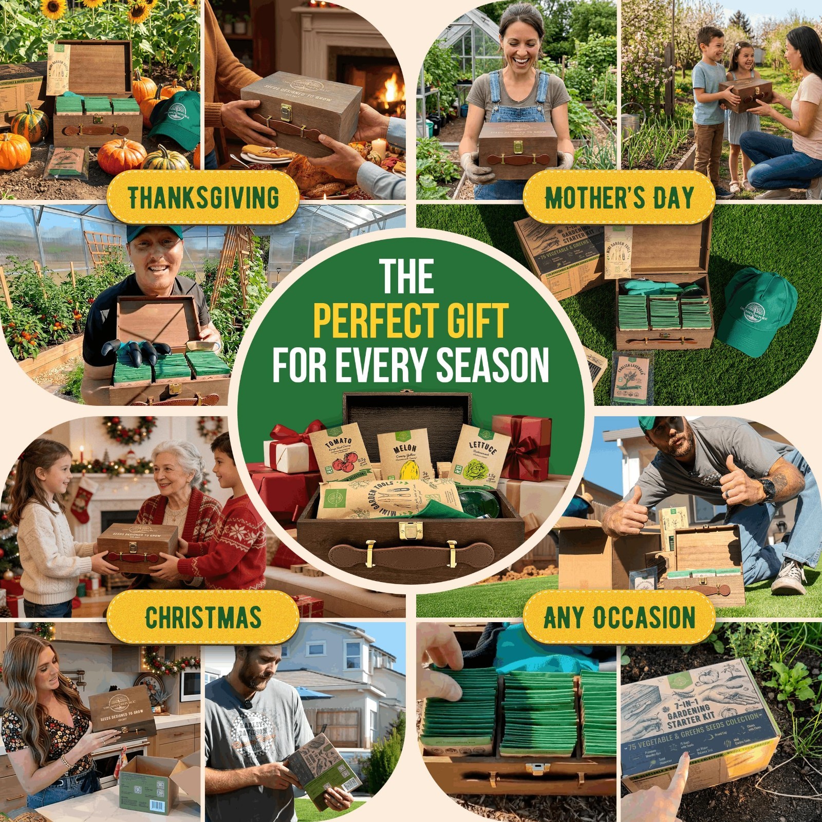 75 Vegetable & Greens Seed Variety Pack – Non-GMO Heirloom Seeds for Garden Star