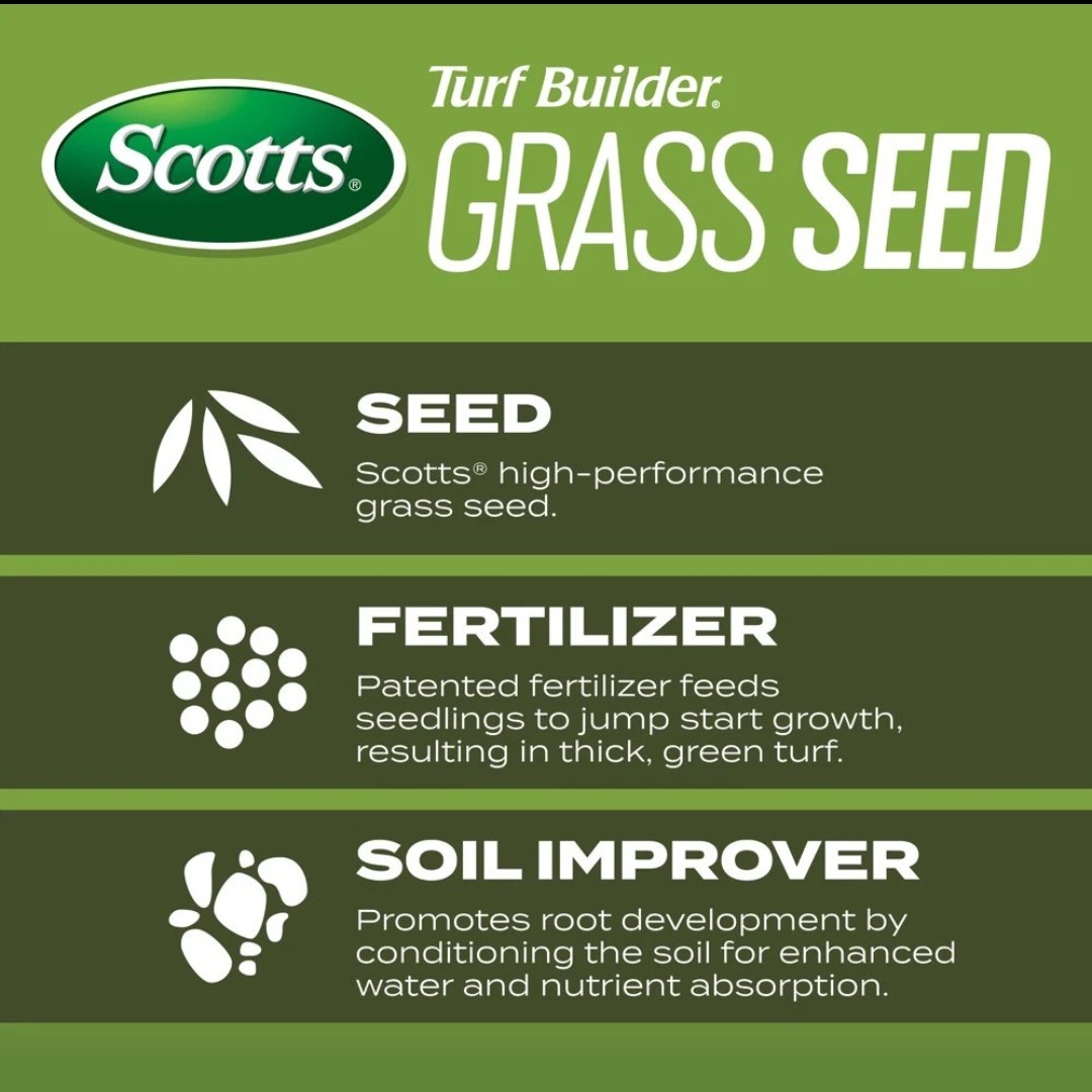 SCOTTS GRASS SEED Turf Builder Tall Fescue Mix Combination Improver 16LB