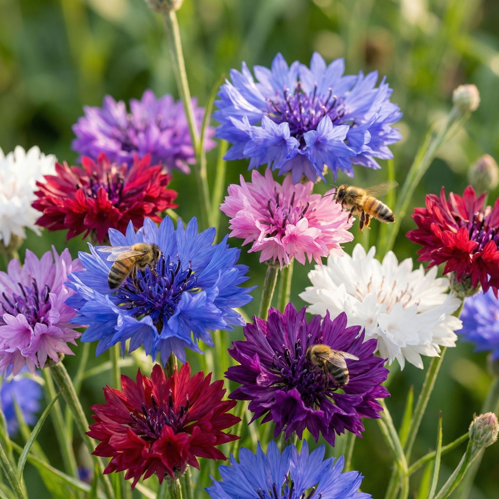 Landscaper’s Pack Cornflower Bachelor’s Button TALL MIX Non-GMO 1500 Seeds!