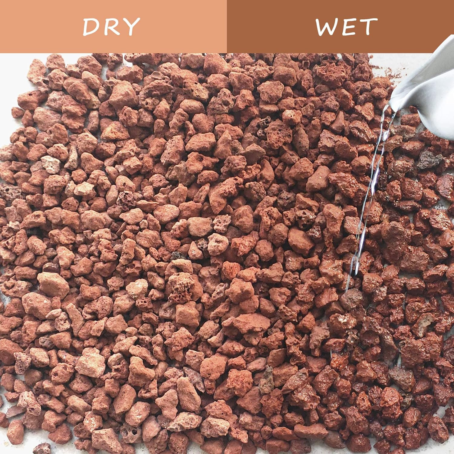 Red Lava Rocks for Plants -100% Pure Volcanic Rock No Dyes or Chemicals-Best Lav