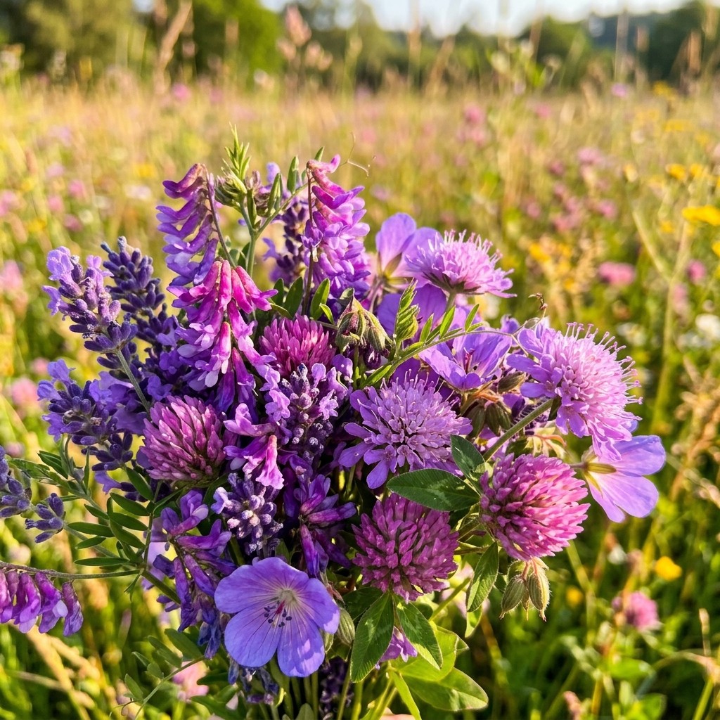 300 Purple Palette Wildflower Mix Seeds – Premium Bulk Seed Blend for