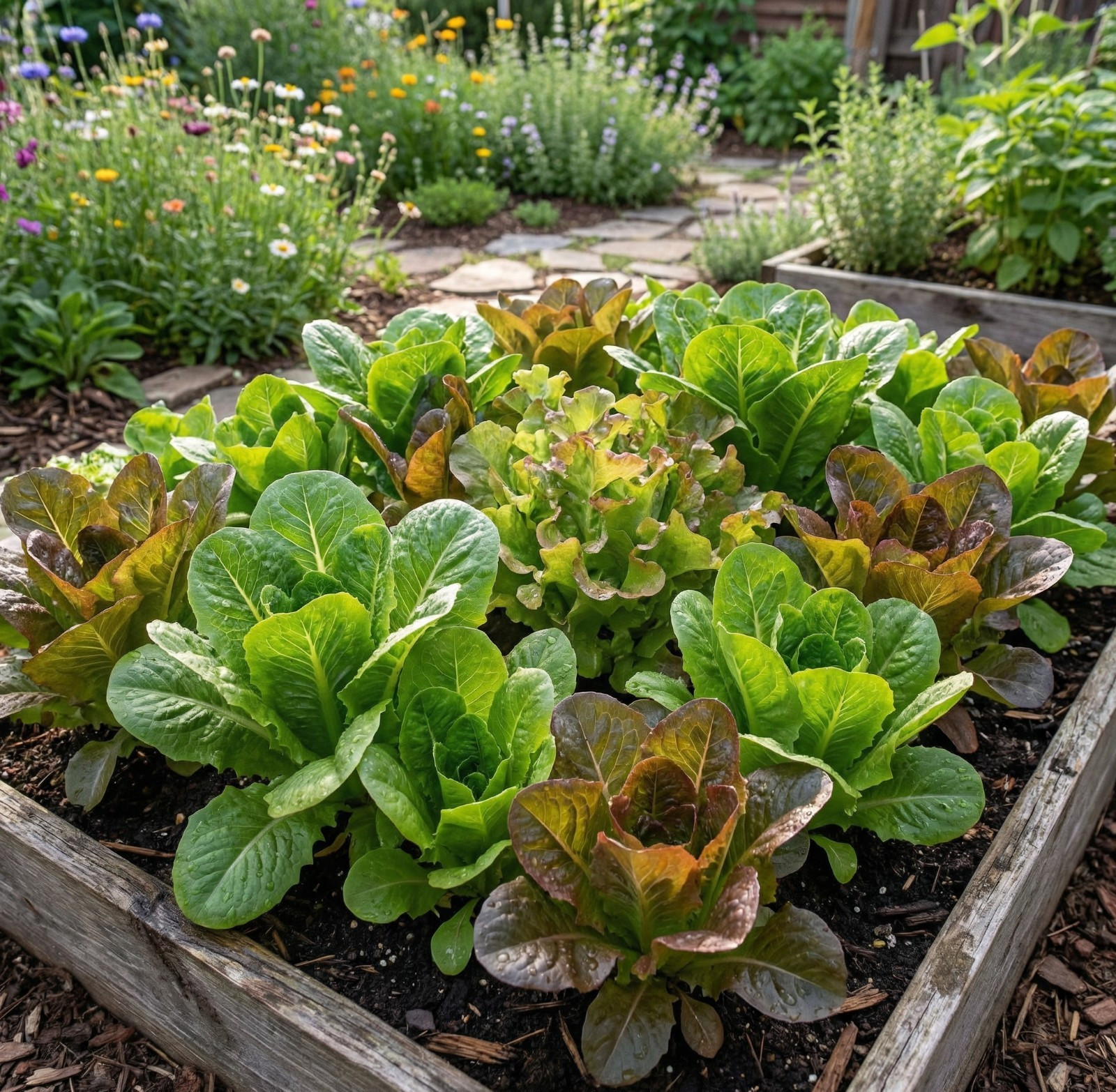 Lettuce GOURMET MIX Mixed Greens Cut & Come Again Garden Non-GMO 1000 Seeds