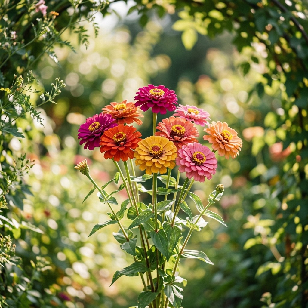 100 Zinnia Elegans Mixed Seeds for Planting – Premium Heirloom Seed Blend
