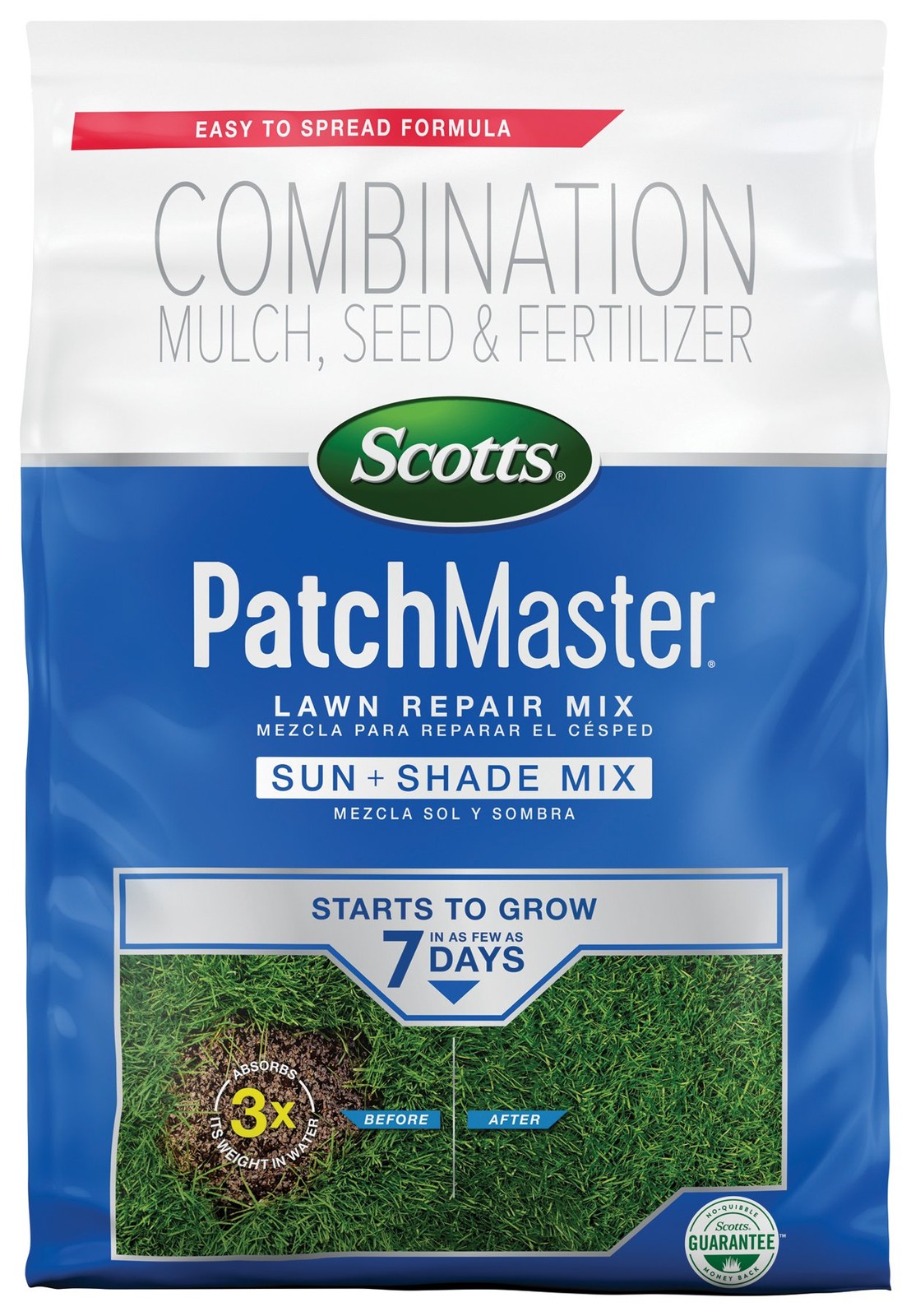 Scotts PatchMaster Lawn Repair Mix Sun Shade Mix Combination Grass Seed Grass