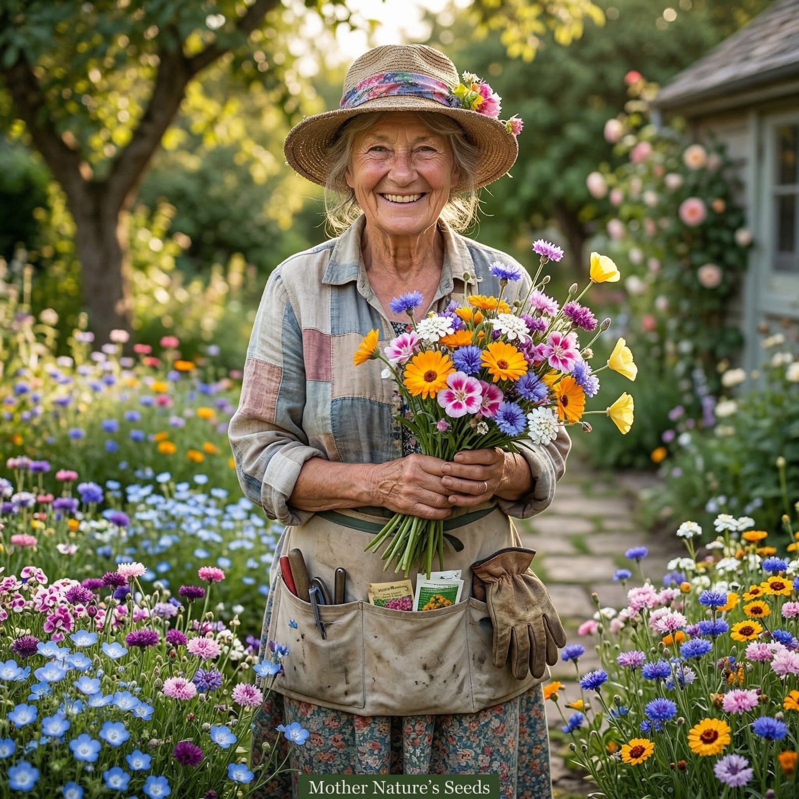 Wildflower Mix SHORTY LOW GROW Short Flowers Heirloom Non-GMO 500+ Seeds!