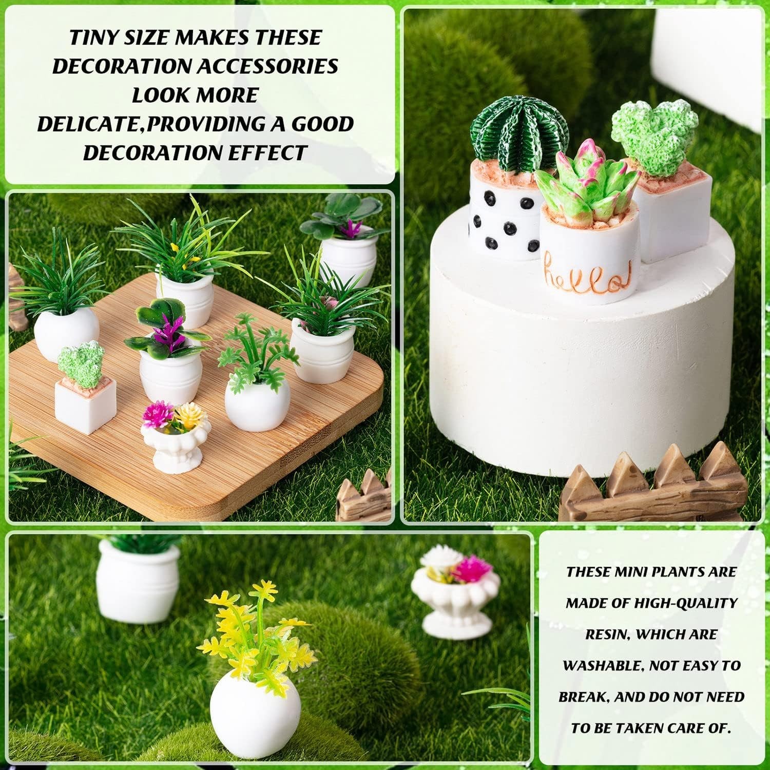 Resilient 26-Pc Miniature Plant Set for Dollhouse Décor – Perfect Gift Idea