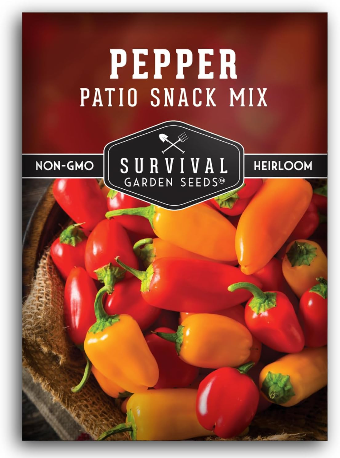Patio Snack Mix Mini Sweet Pepper Seeds for Planting | Compact Lunchbox-Style…