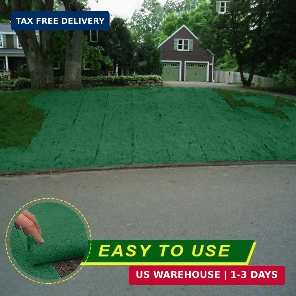Grass Seed Mat Roll, Biodegradable Lawn Seed Mat,Backyard Plant Growing Grass Se