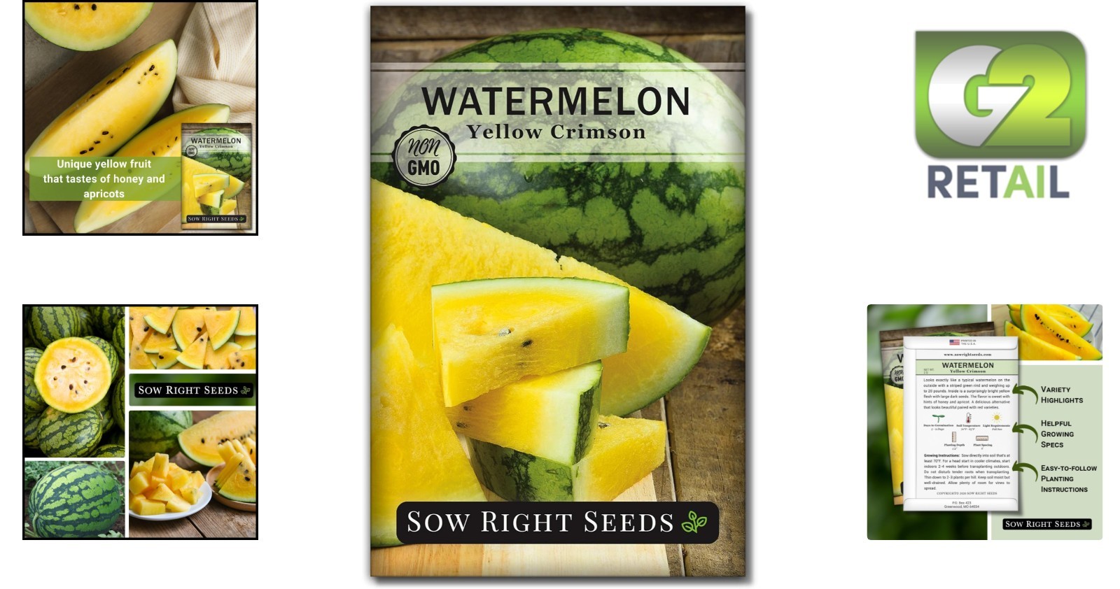 Grow Delicious Yellow Crimson Watermelons – Heirloom Seeds for Gardeners