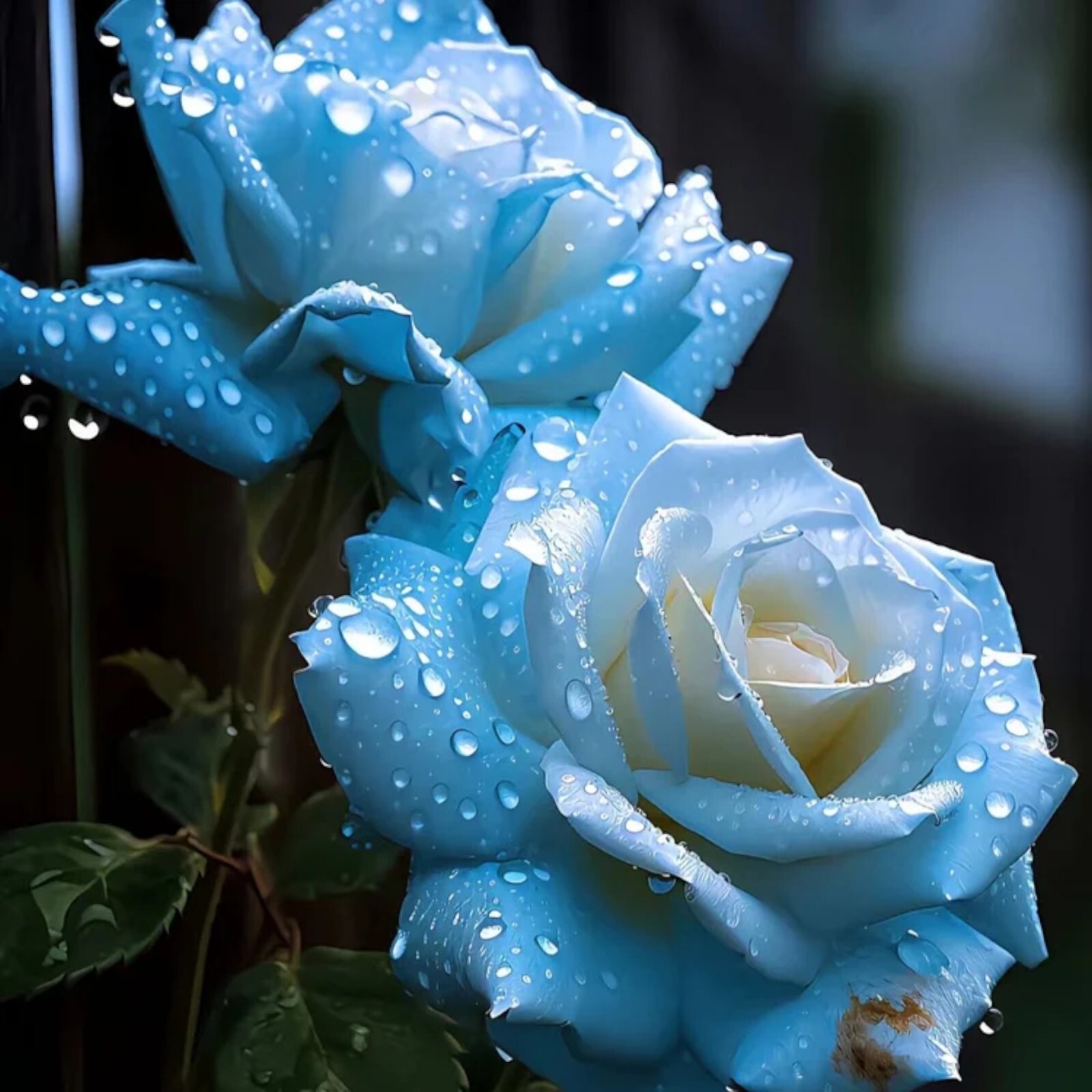 20pcs Broken Ice Blue Rose Seeds – Non-GMO Heirloom Variety