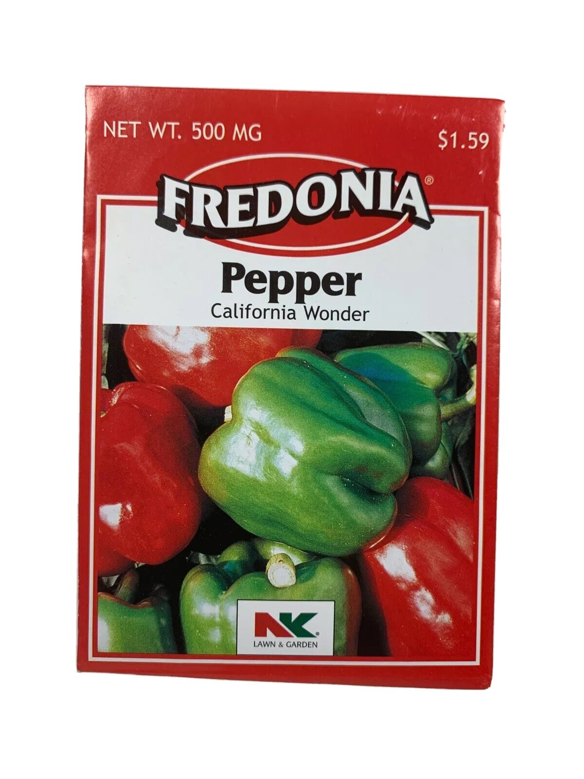 Pepper- Green & Red California Wonder- 360 Seeds – 6 Pack Lot Fredonia 2016