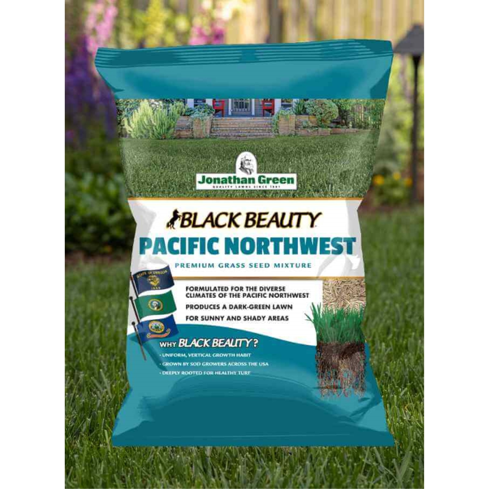 Jonathan Green Black Beauty Pacific Northwest Cool Season Lawn Seed, 50lb
