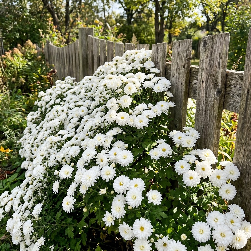 50 carefully packed Snow White Chrysanthemum Seeds – Beautiful Garden Flowers