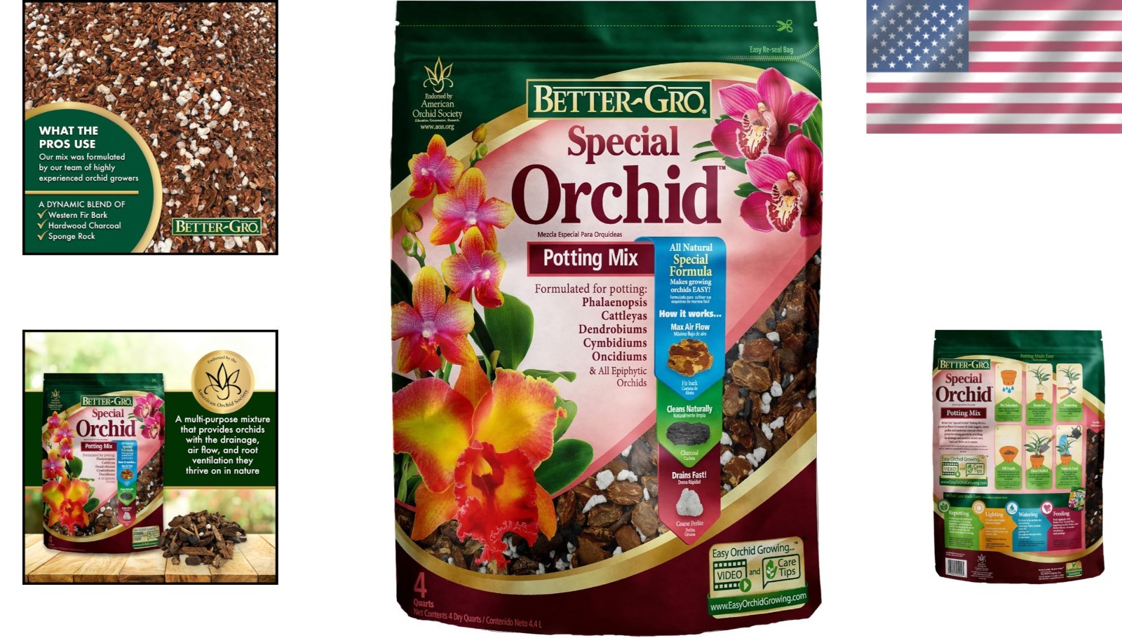 Orchid Bark Potting Mix – 4 Quarts for Thriving Orchid Growth