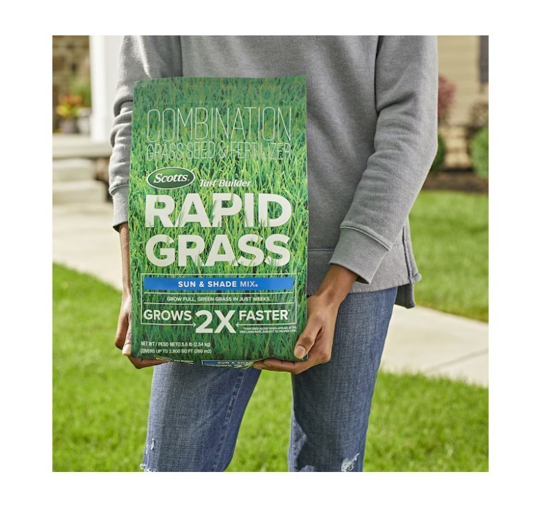 [BIG SALE] Scotts Turf Builder Sun & Shade Rapid Grass Seed 5.6lb 2 Pack NEW